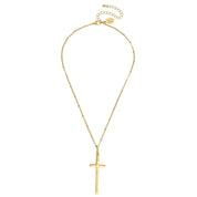 Dainty Tall Cross Necklace