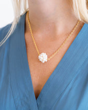 Dainty Pearl Cluster Necklace