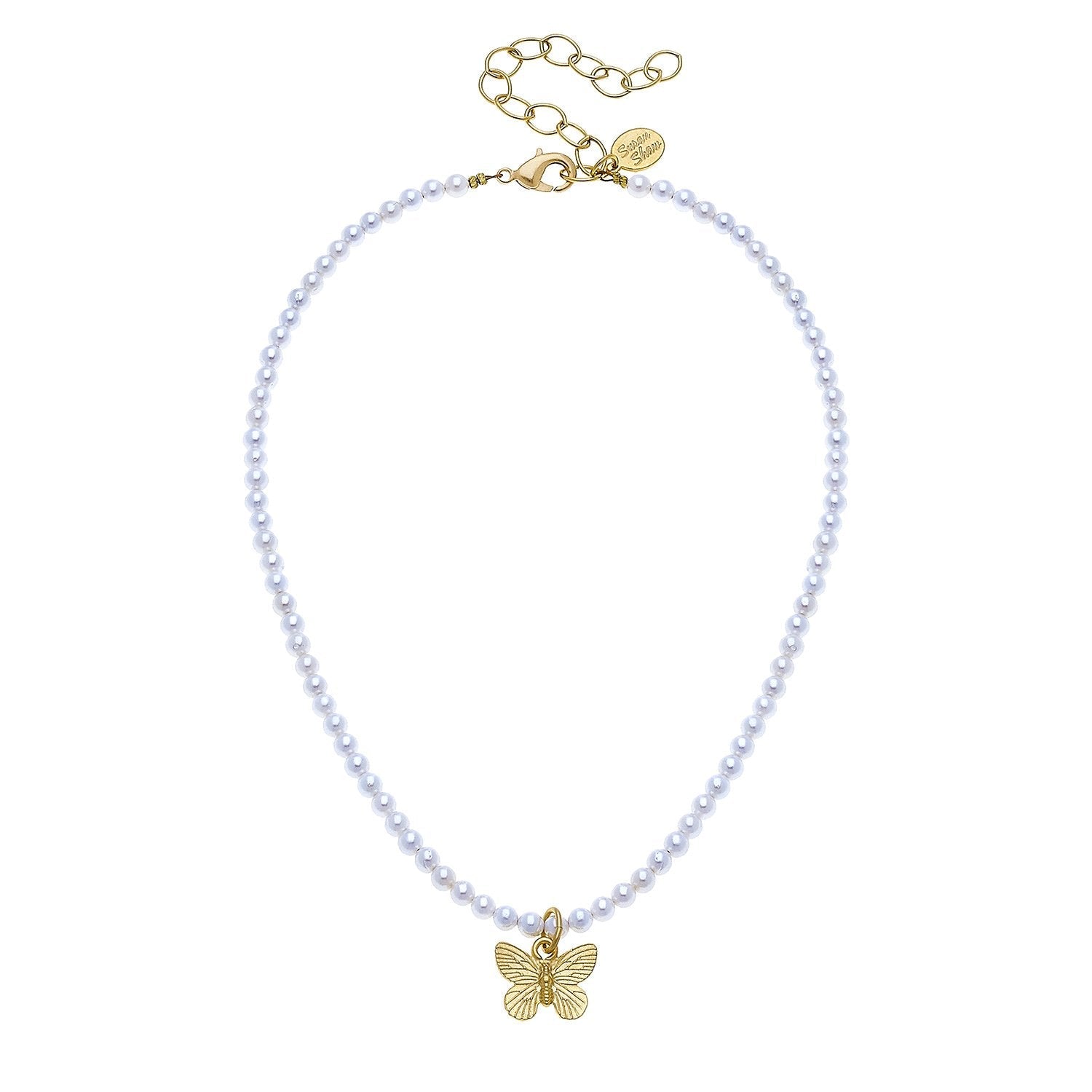 Butterfly Pearl Necklace