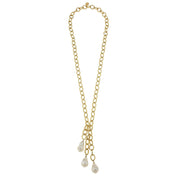 Long Baroque Pearl Chain Necklace