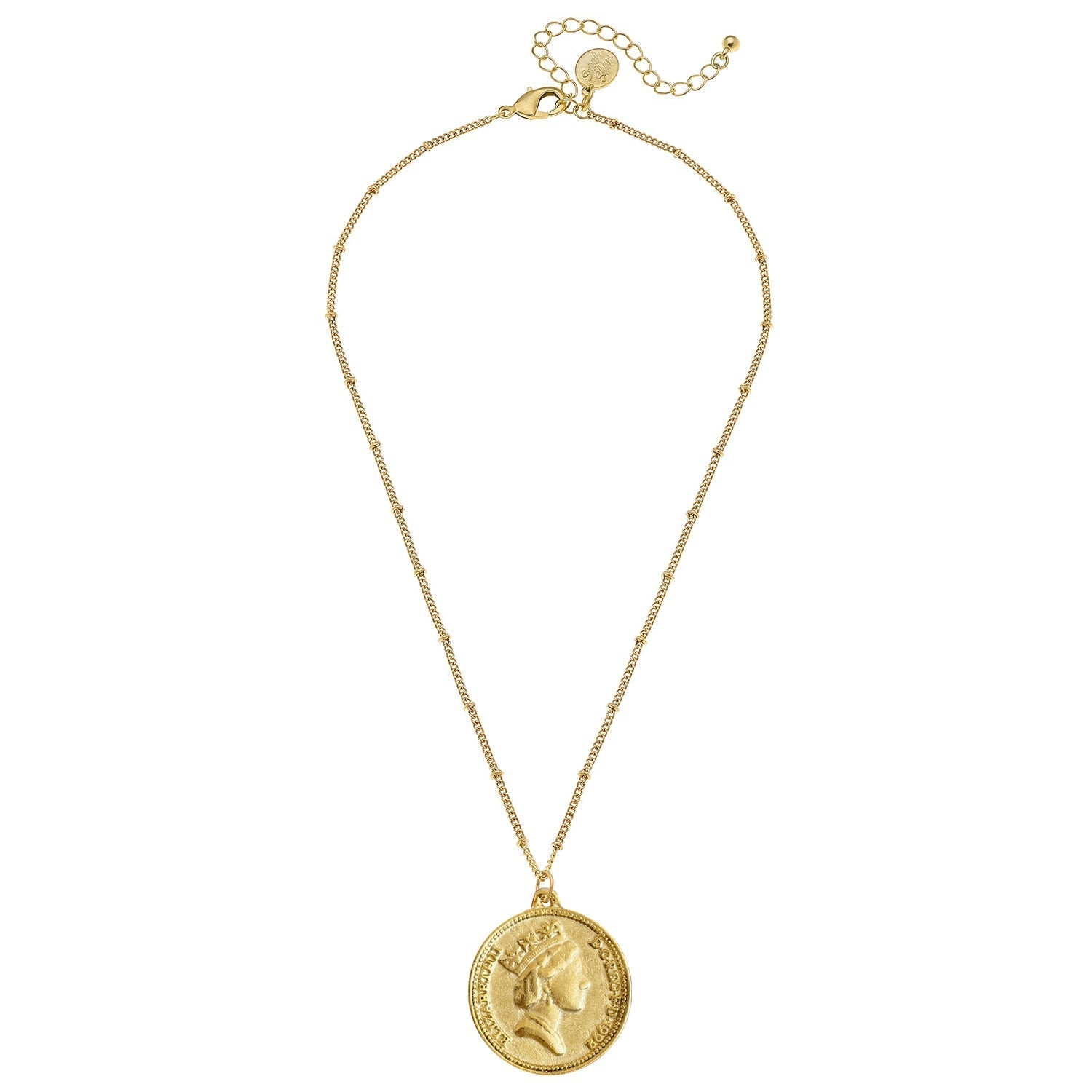 Queen Elizabeth Coin Dainty Necklace