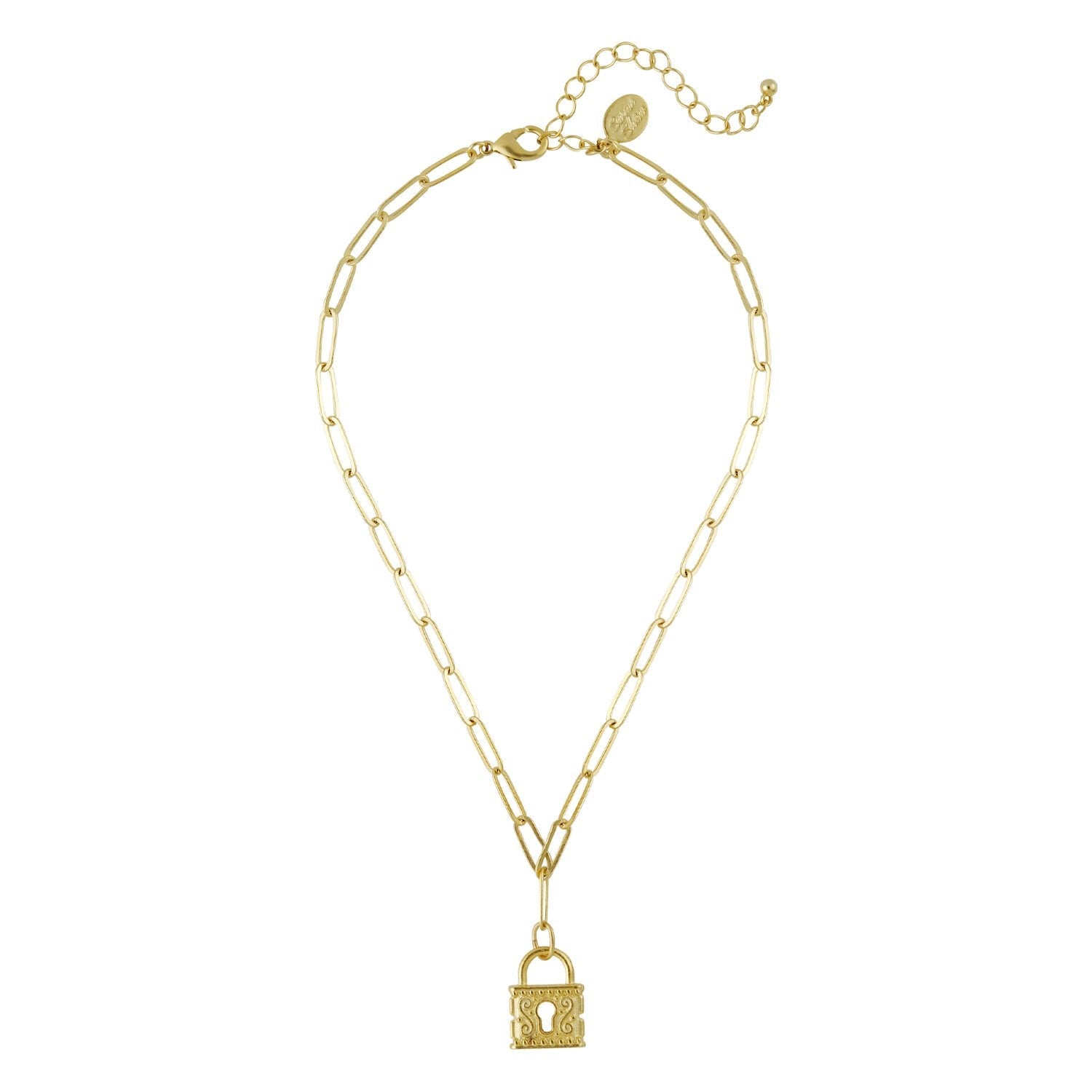 Keepsake Lock Paperclip Necklace