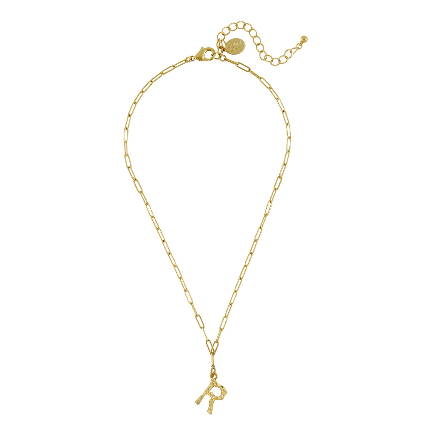 Bamboo Initial Necklace