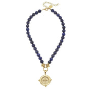 Fleur-De-Lis Stone Necklace