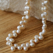 Freshwater Rice Pearl Strand Necklace