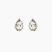 Teardrop Pave CZ Stud