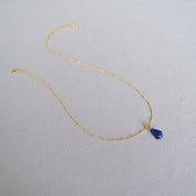 Three-Dimensional Blue Lapis Pendant & Earrings