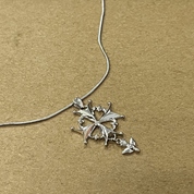 Huguenot Cross Necklace Sterling Silver