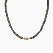 Mana Labradorite Pastel Tahitian Pearl Necklace