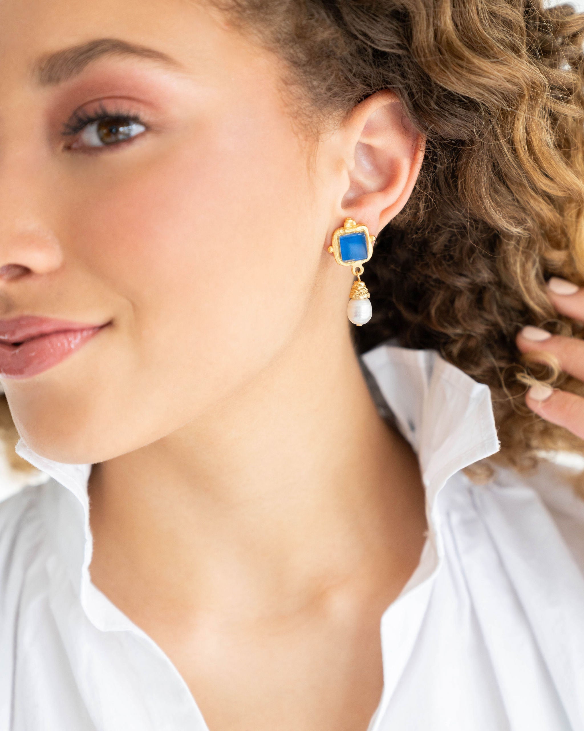 Madeline Pearl Drop Earrings