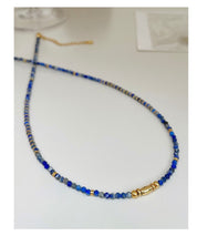 Blue Natural Lapis Beaded Gemstone Necklace (Purchase individually)