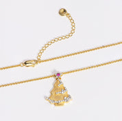 Chrismas Tree Zirconia Necklace