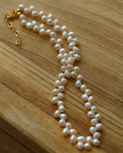 Freshwater Rice Pearl Strand Necklace