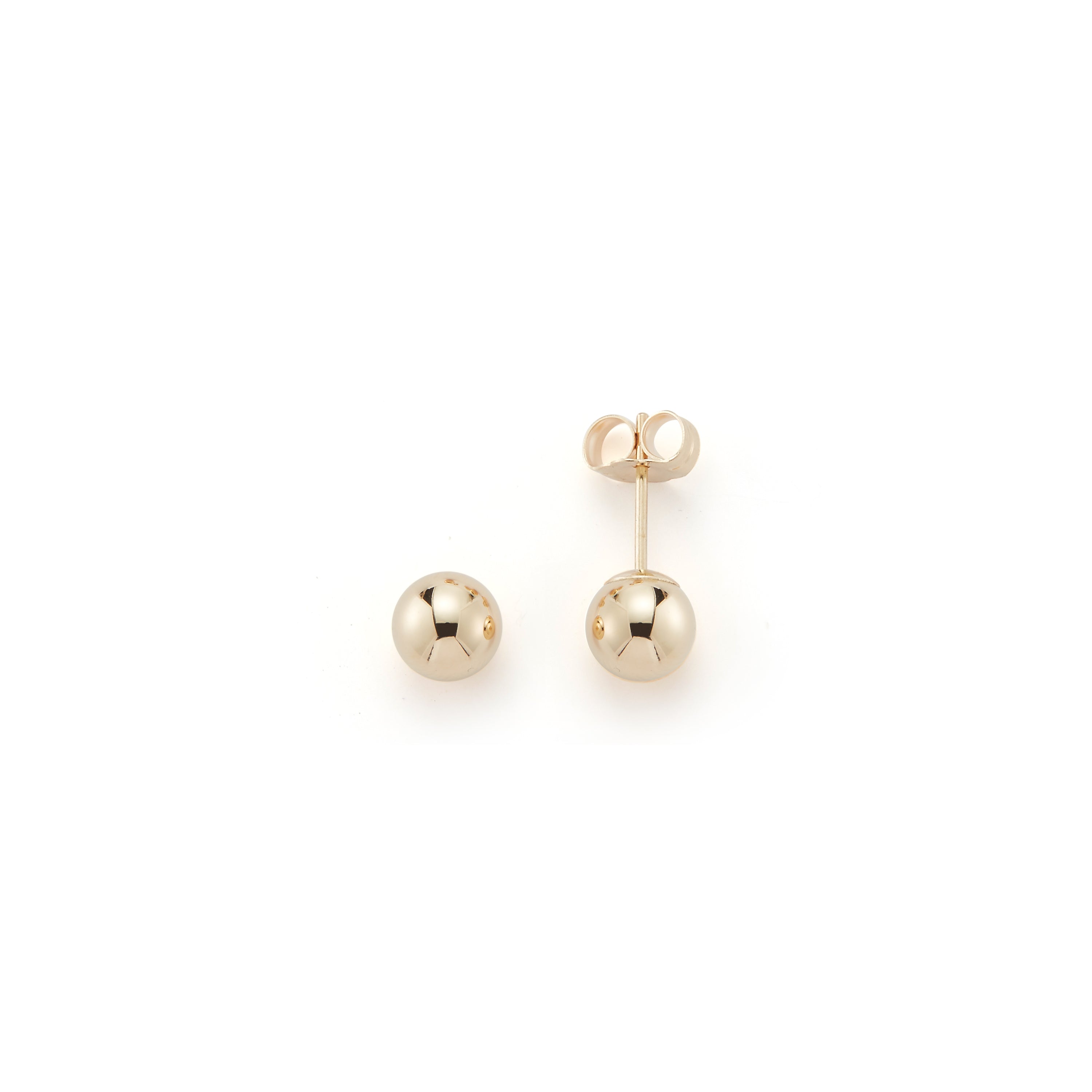 6mm Gold Ball Studs