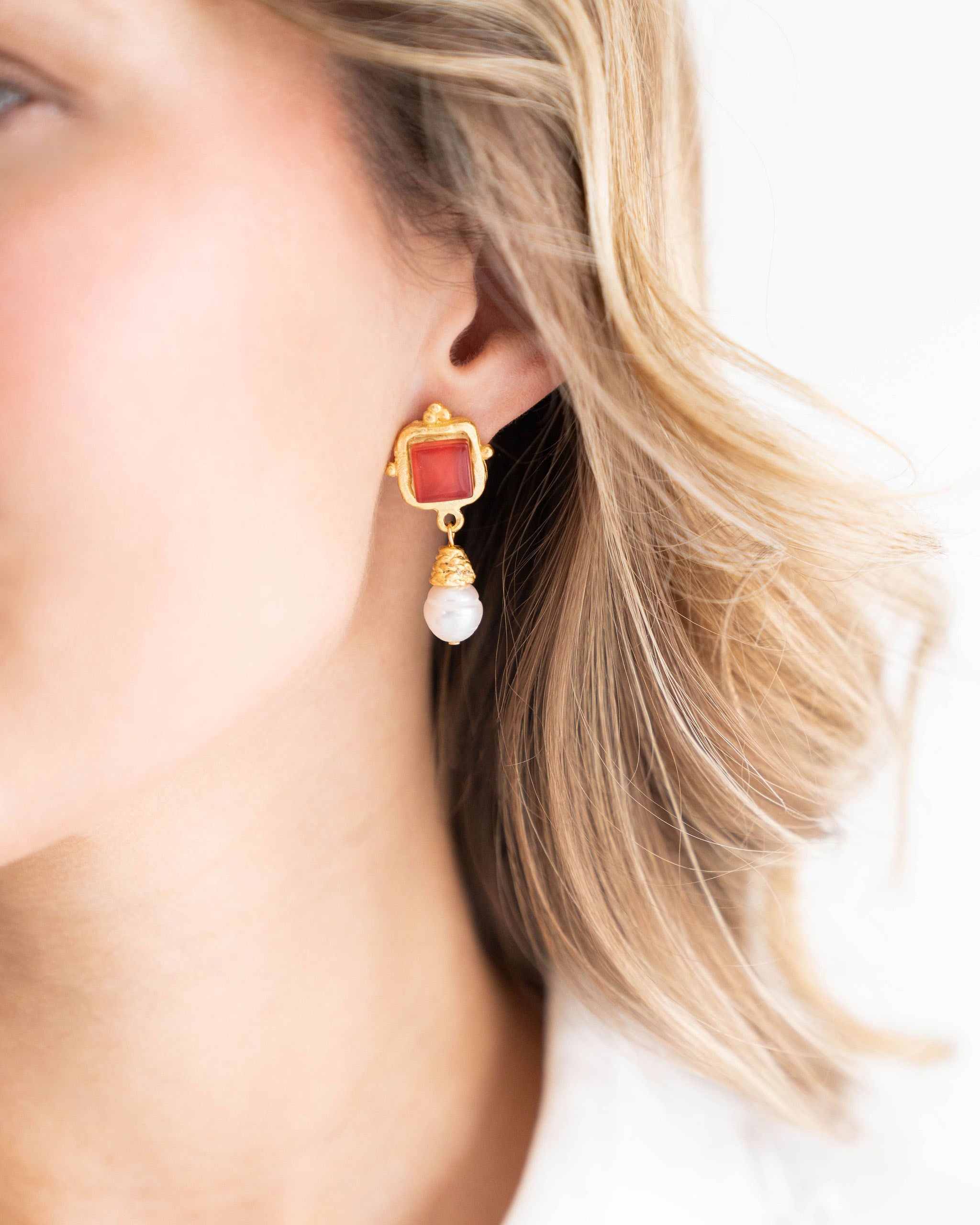 Madeline Pearl Drop Earrings