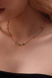 Multicolor Gemstone Necklace