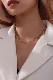 Irregular Gold Chain Necklace