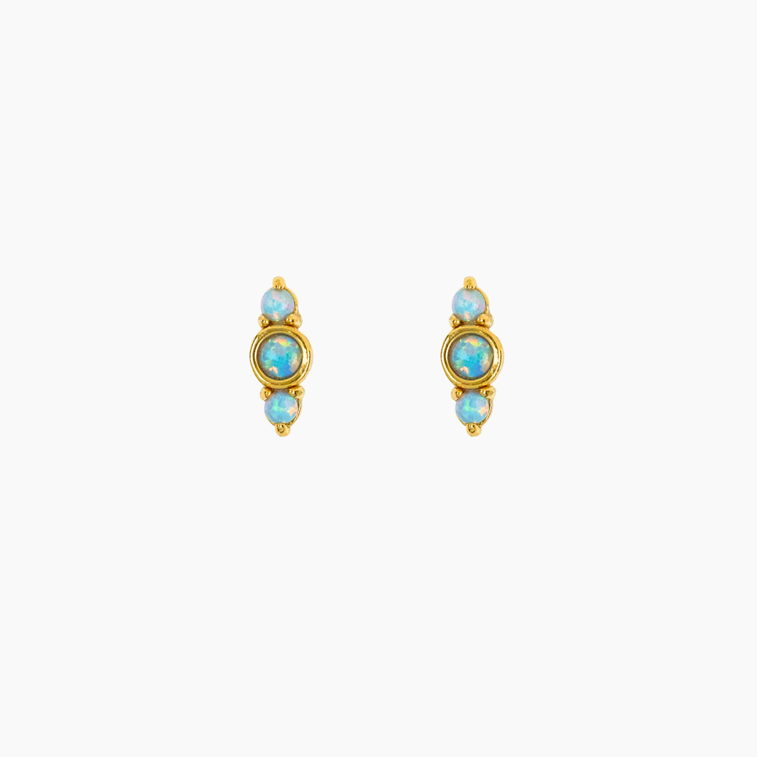 Trio Opal Studs