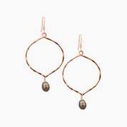 Lotus Tahitian Keshi Pearl Earrings