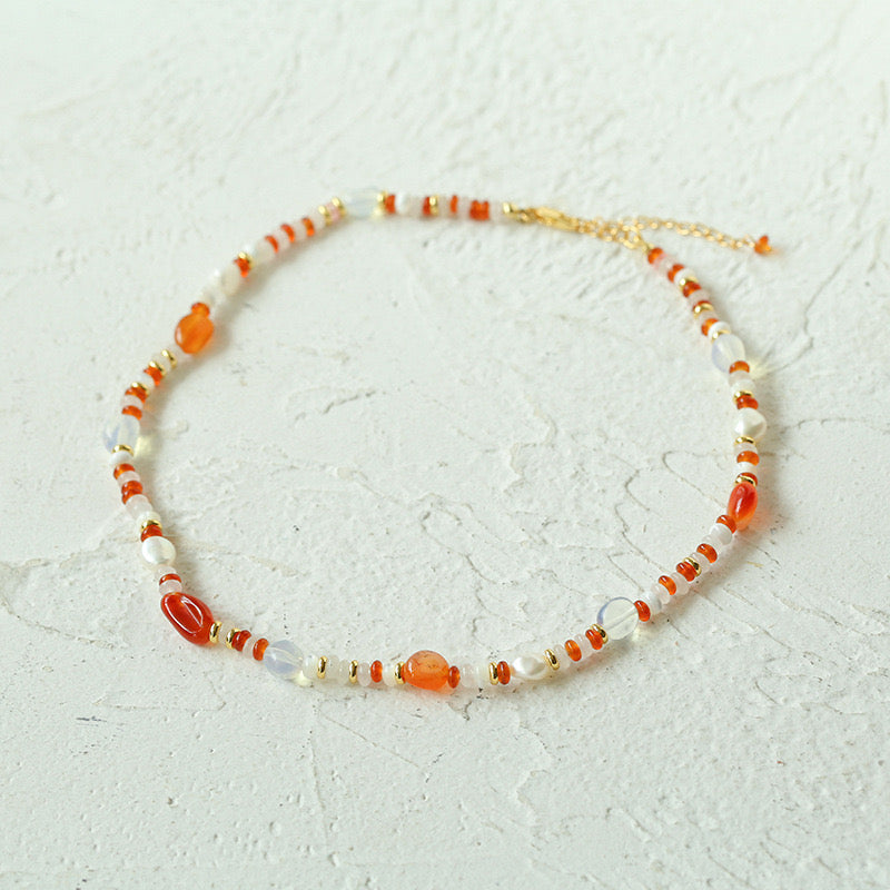 Multicolor Onyx Beads Necklace