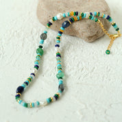 Multicolor Onyx Beads Necklace