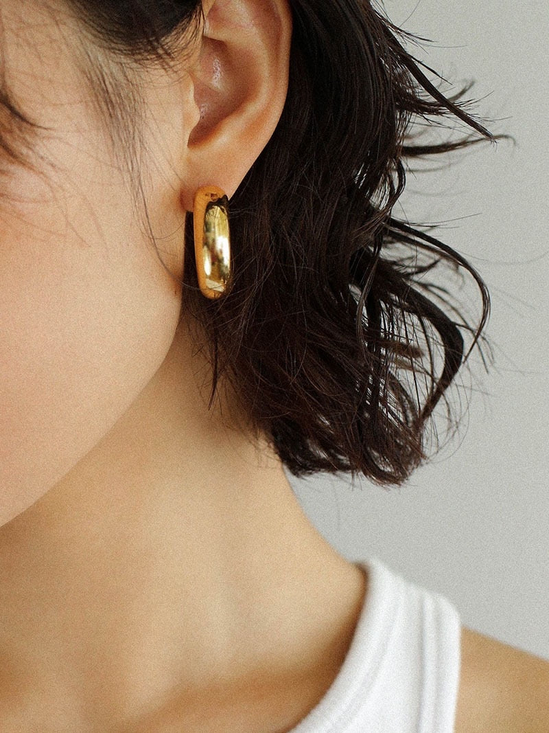 Large Bold Hoop Earrings