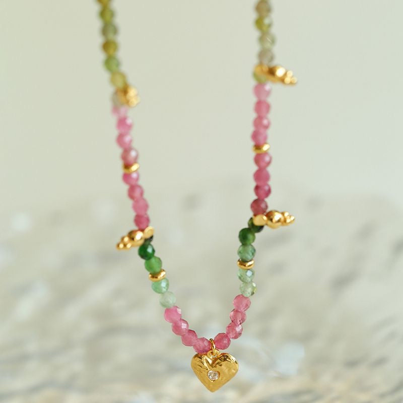 Colorful Gems beaded Choker