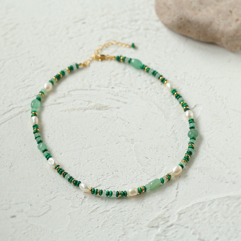 Multicolor Onyx Beads Necklace