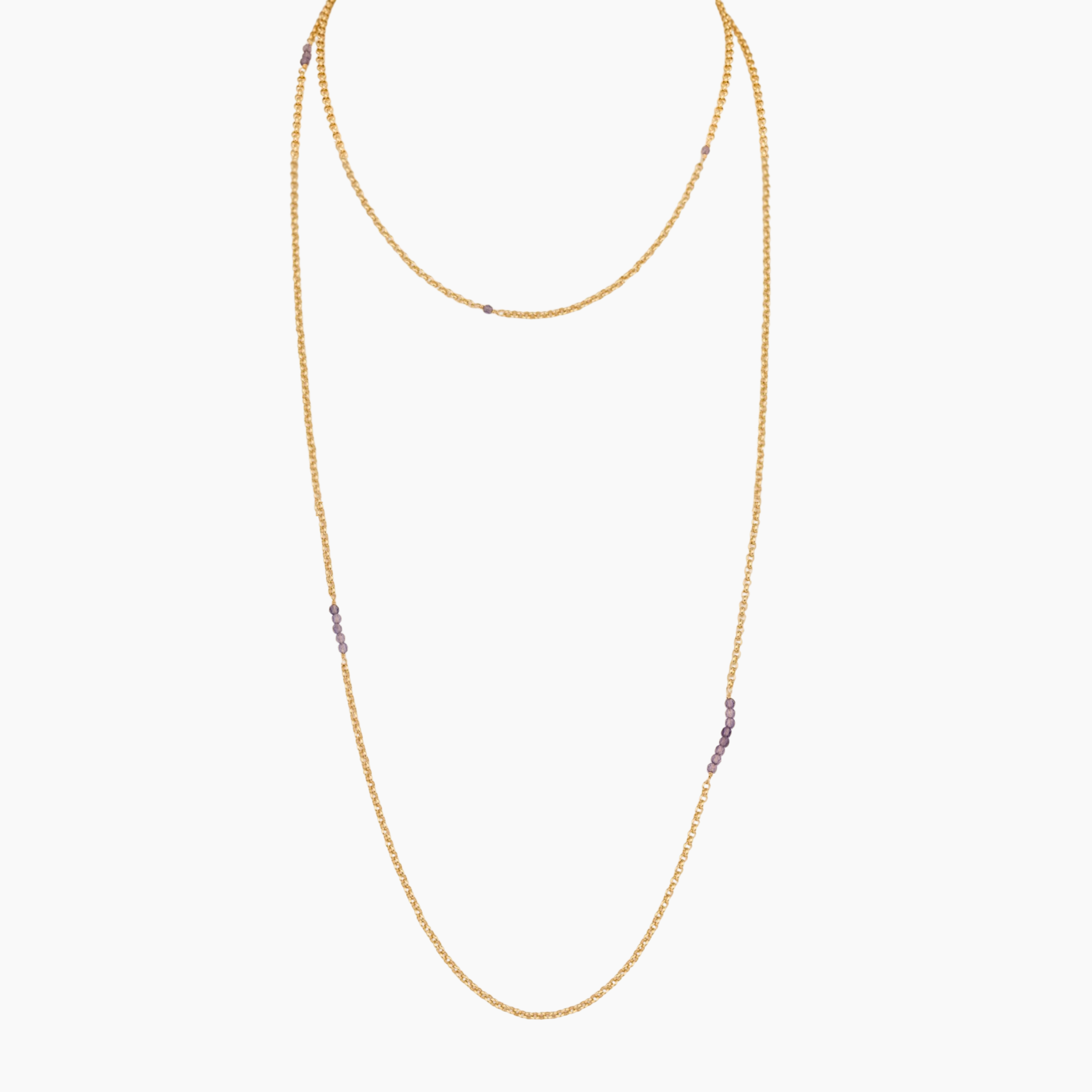 Golden Ratio Iolite Necklace