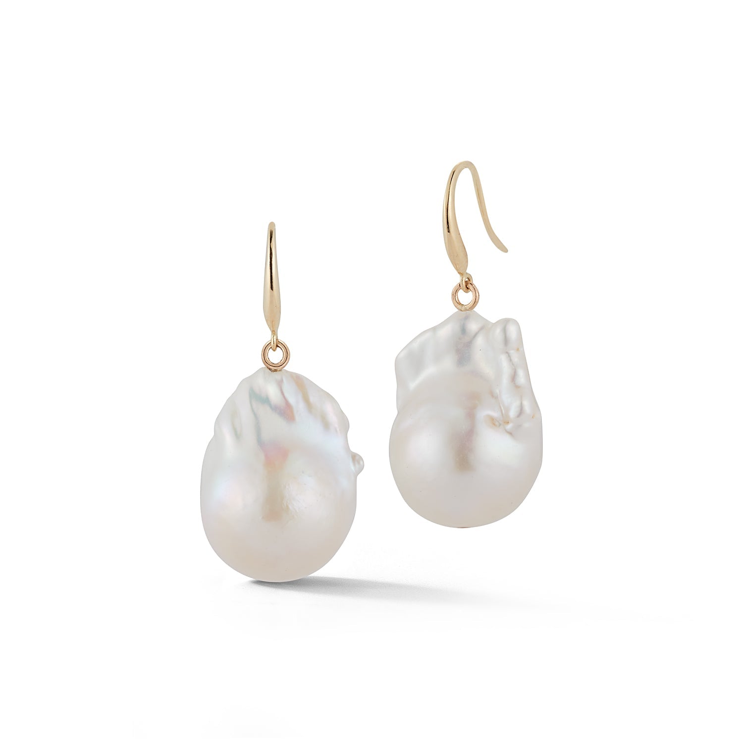 14kt Gold Baroque Pearl Drops