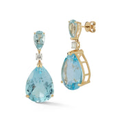 14kt Blue Topaz Sophia Earrings