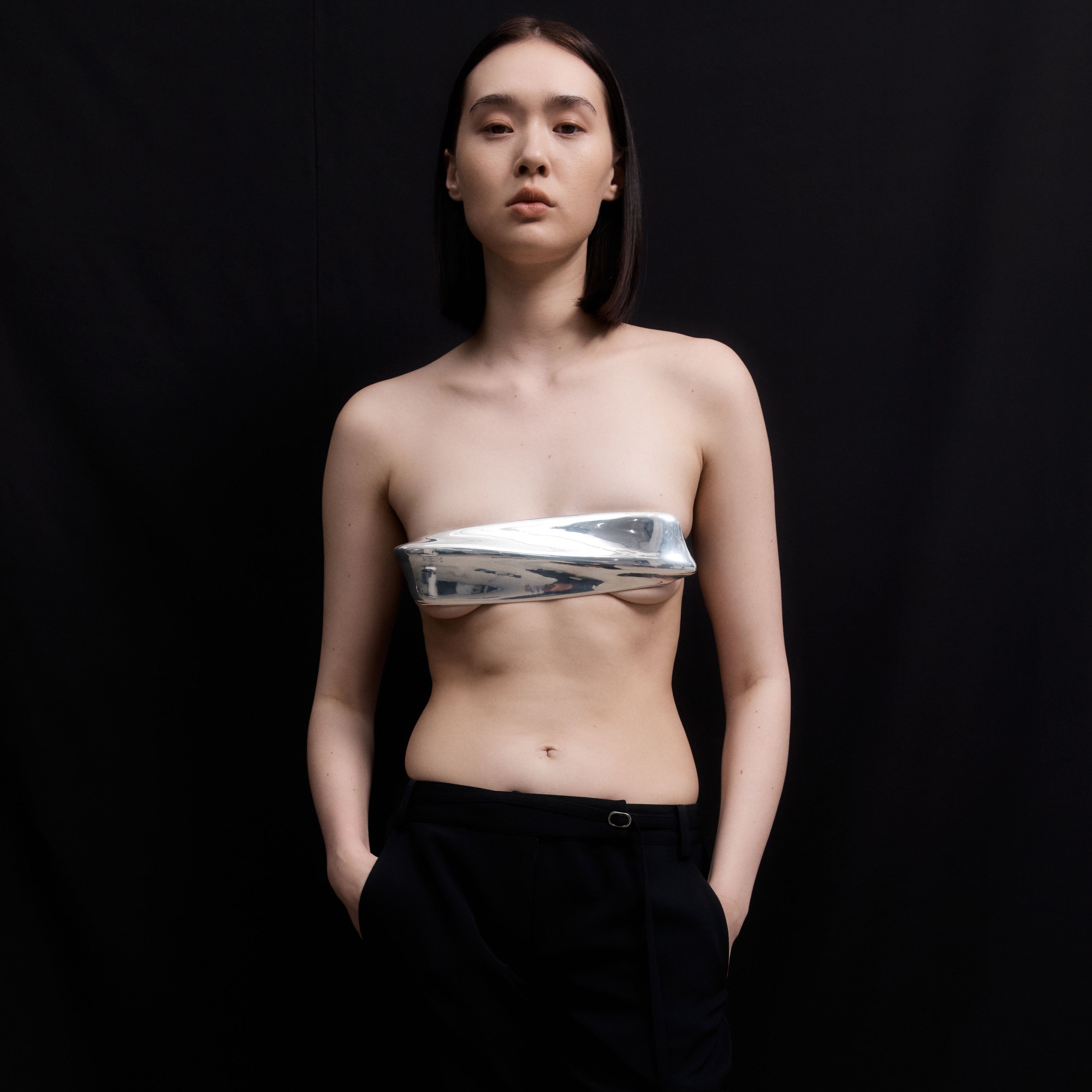 St. Agni x AGMES Metal Bra Top Collaboration