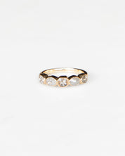 14K Frosted Stroll Moitié Ring