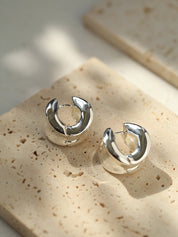 Metallic Hoop Earrings