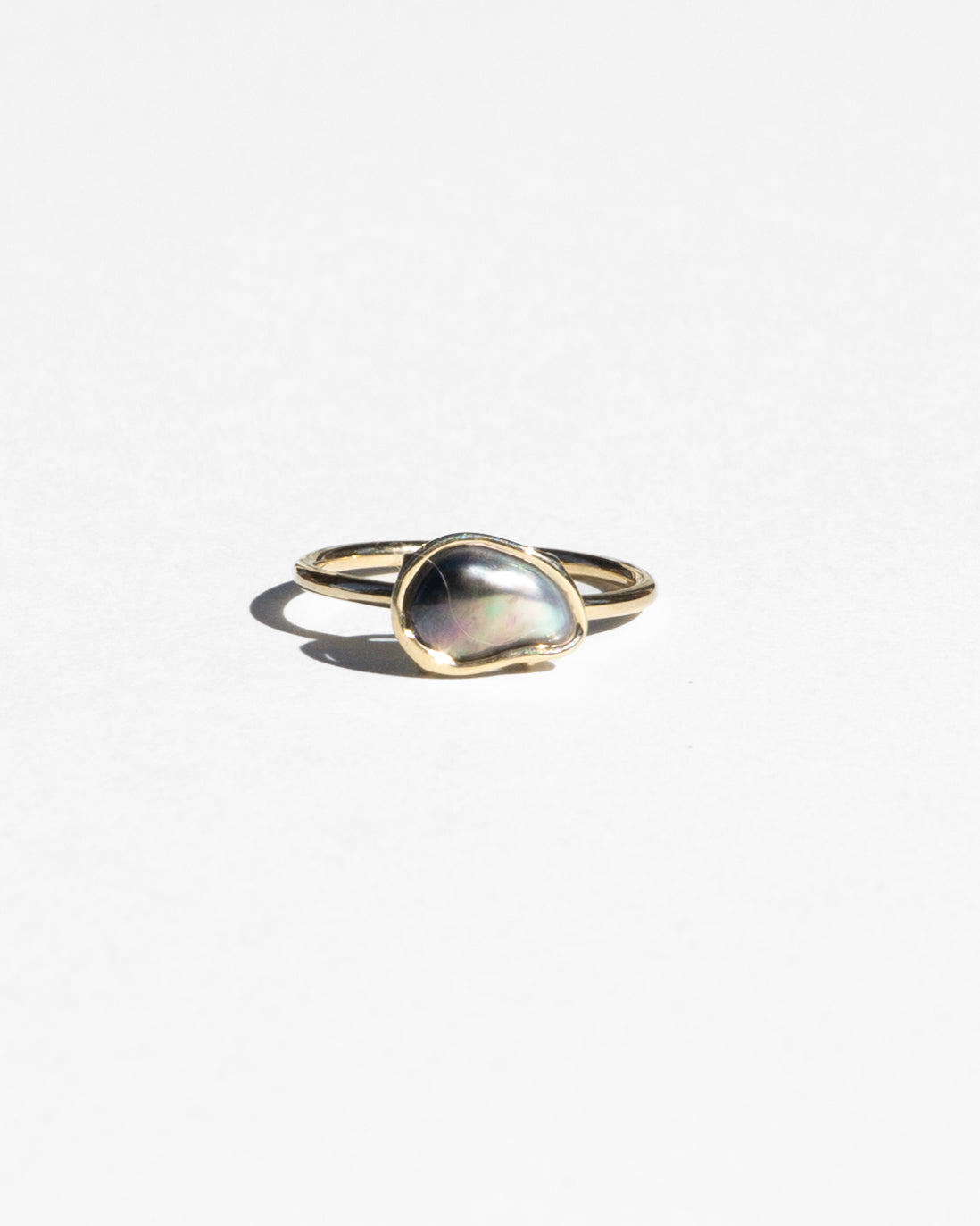 14K Night Keshi Pearl Ring