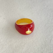 Enamel Red Vintage Ring