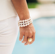 Coin Pearl Row Bracelet