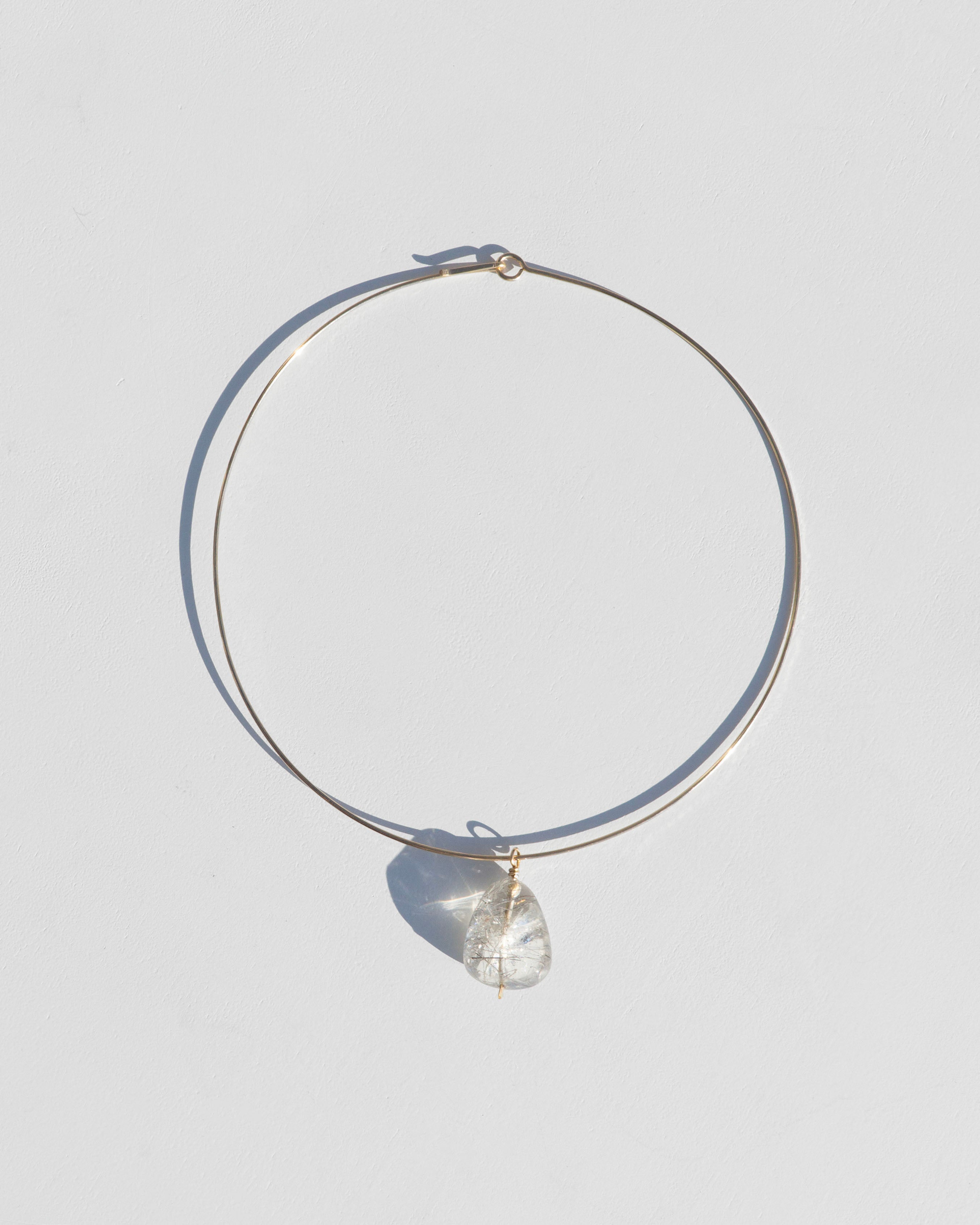 Tourmalated Quartz Drop Collar