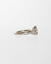 14K Lab Grown Egg Diamond Ring