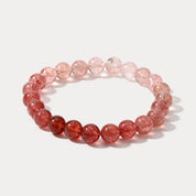 Natural Strawberry Quartz Bracelet