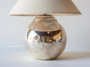 CHRISTOFLE, HAMMERED SILVER TABLE LAMP C. 1930