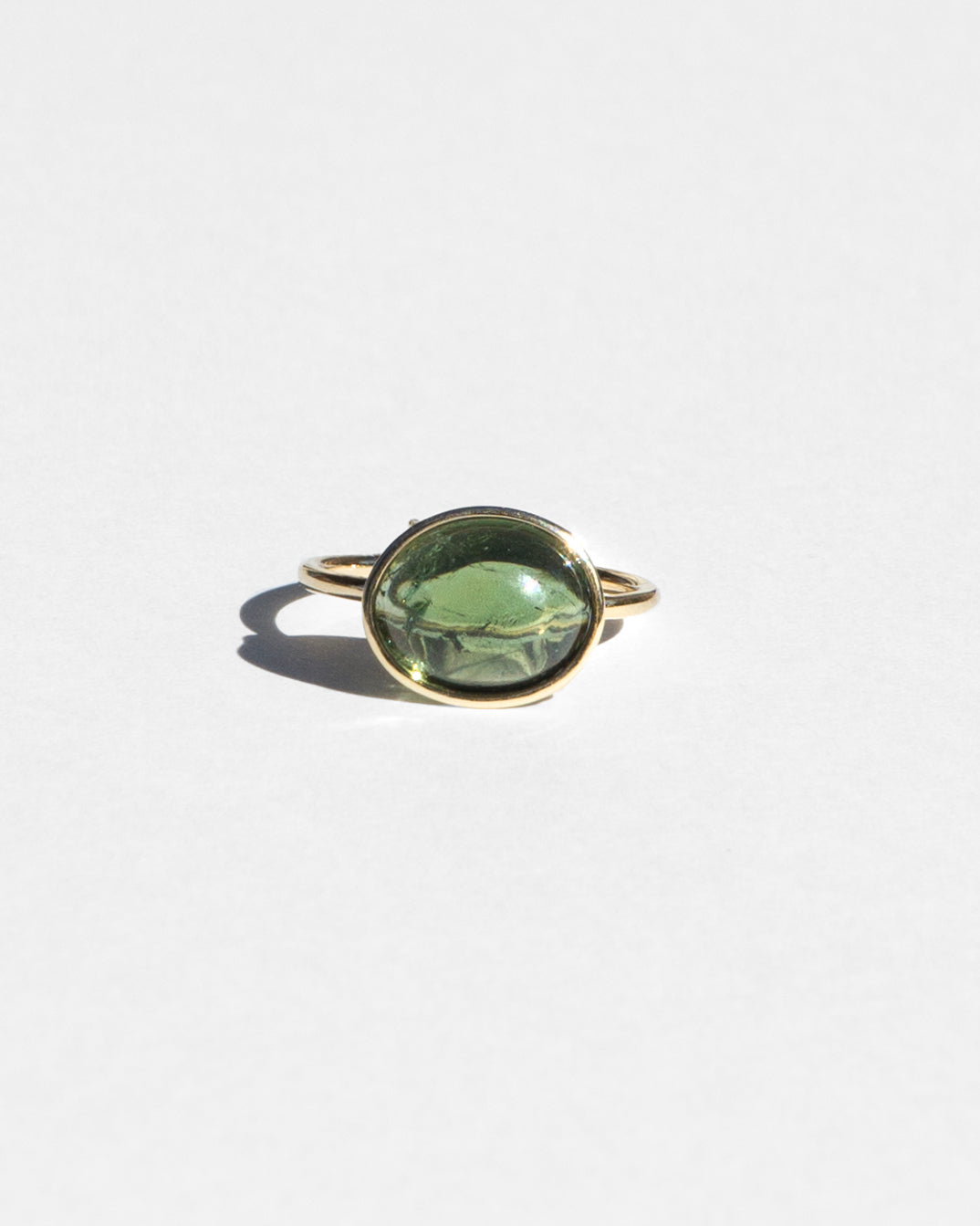 14K Verdant Green Tourmaline Ring