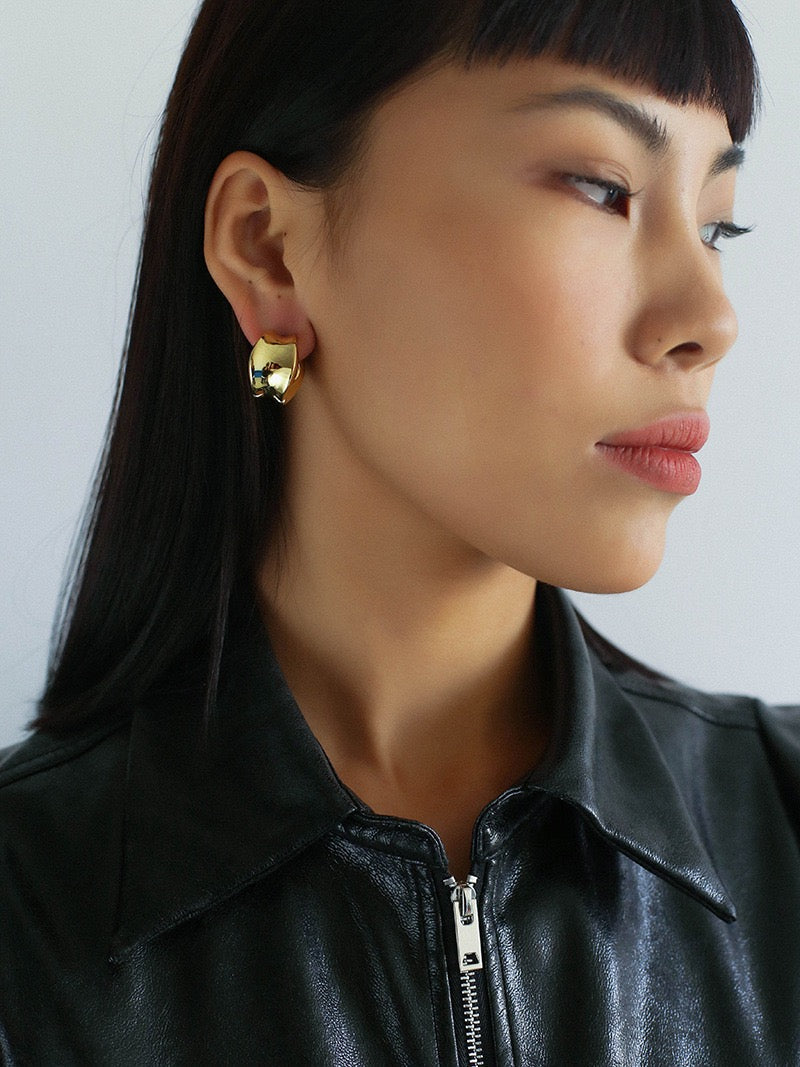 Metallic Hoop Earrings