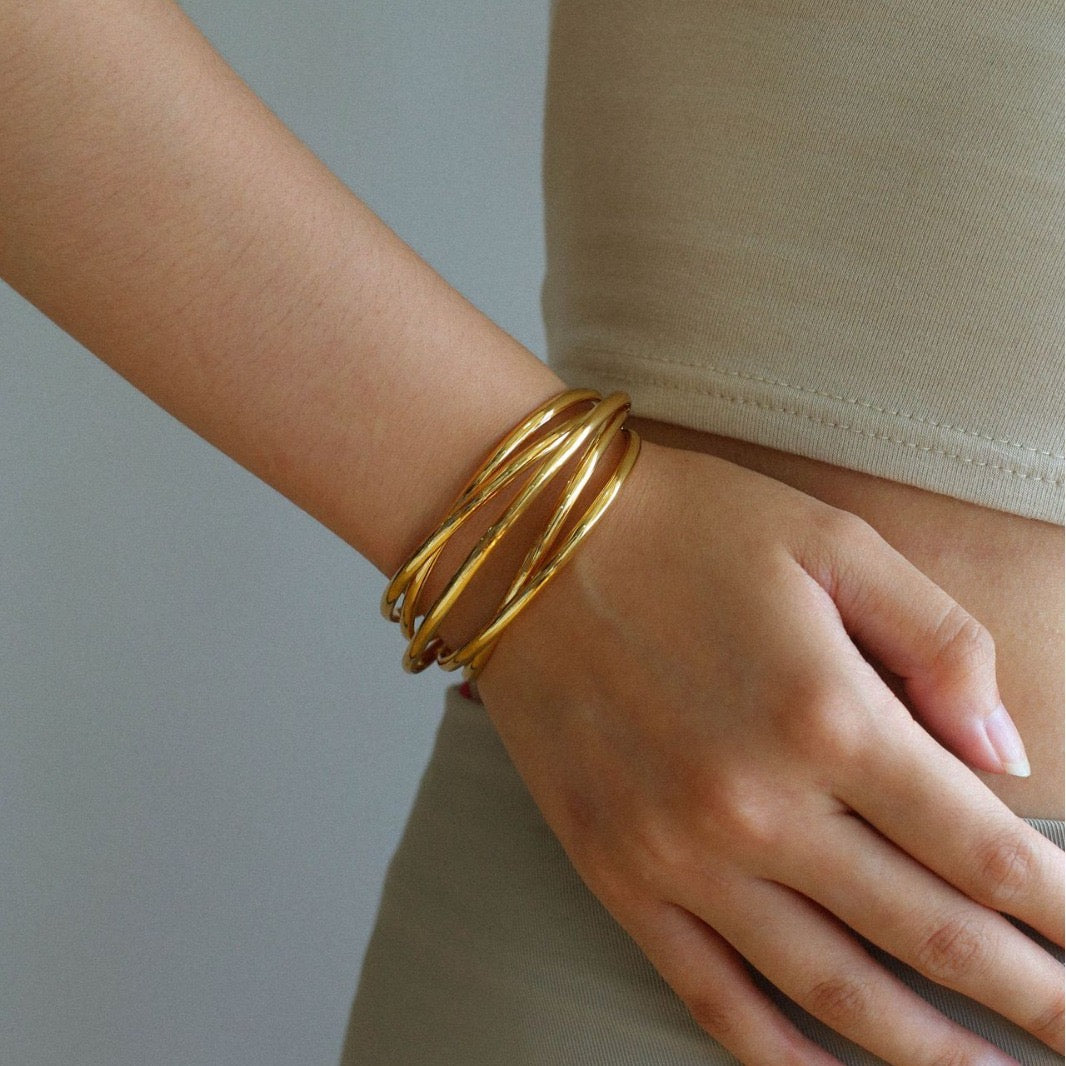 Geometric Multi-Layer Bracelet