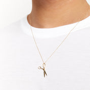 14kt Scissor Necklace