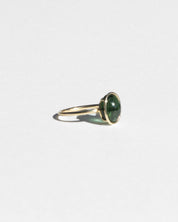 14K Myrtle Tourmaline Floating Ring