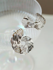 Silver Wave Earrings