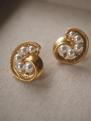 Vintage Pearl French Clip-On Earrings