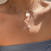 S925 Silver Conch Shell Necklace