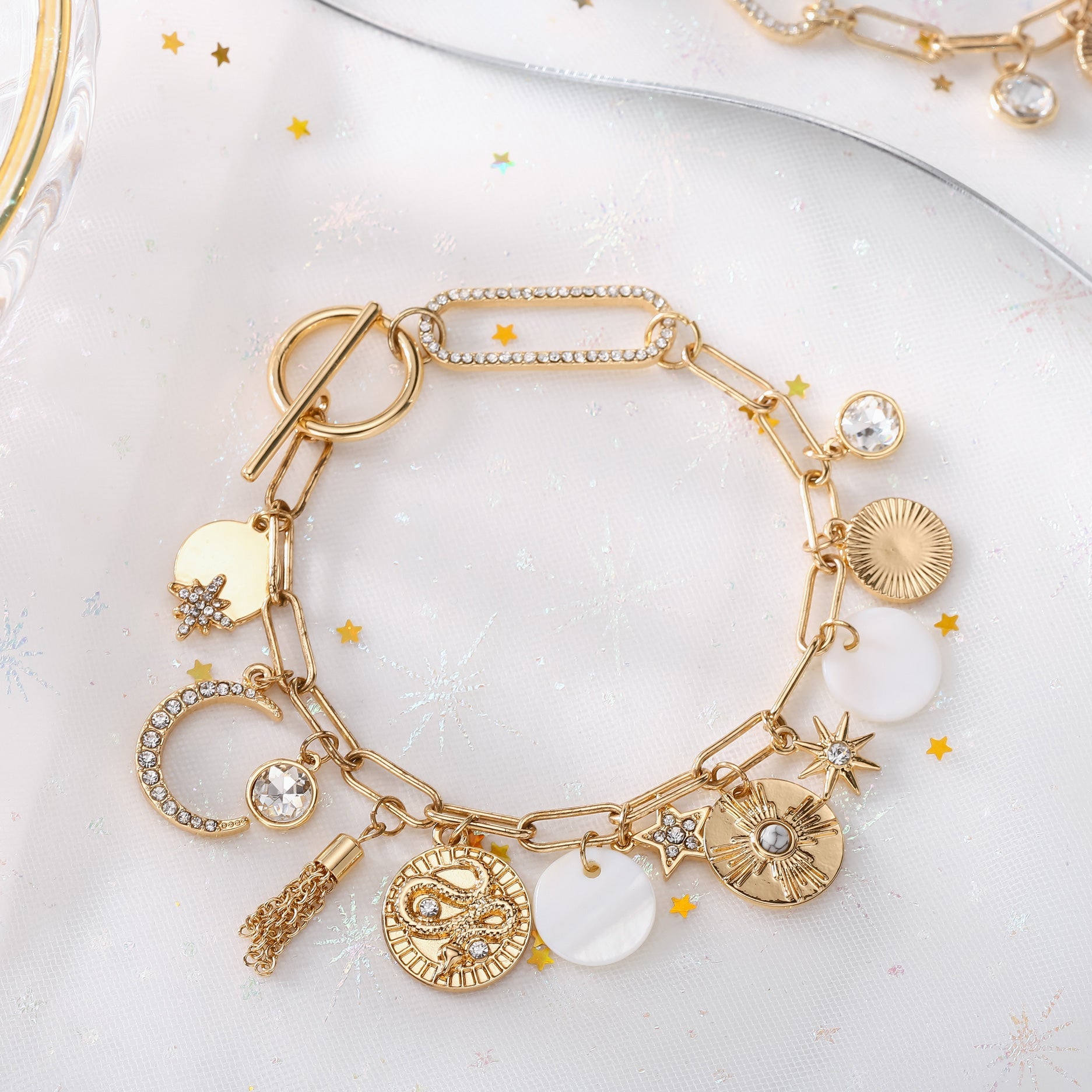 Moon and Star Bracelet